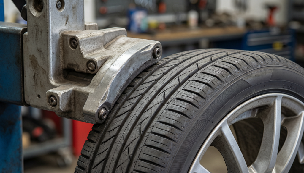 Run-flat tire removal on professional equipment with bead control